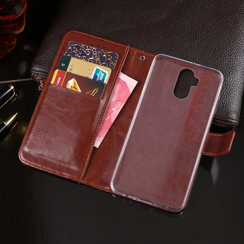Для Oukitel K6 чехол 6 0 дюйма Магнитный Флип Crazy Horse кожаный с рисунком для Чехол