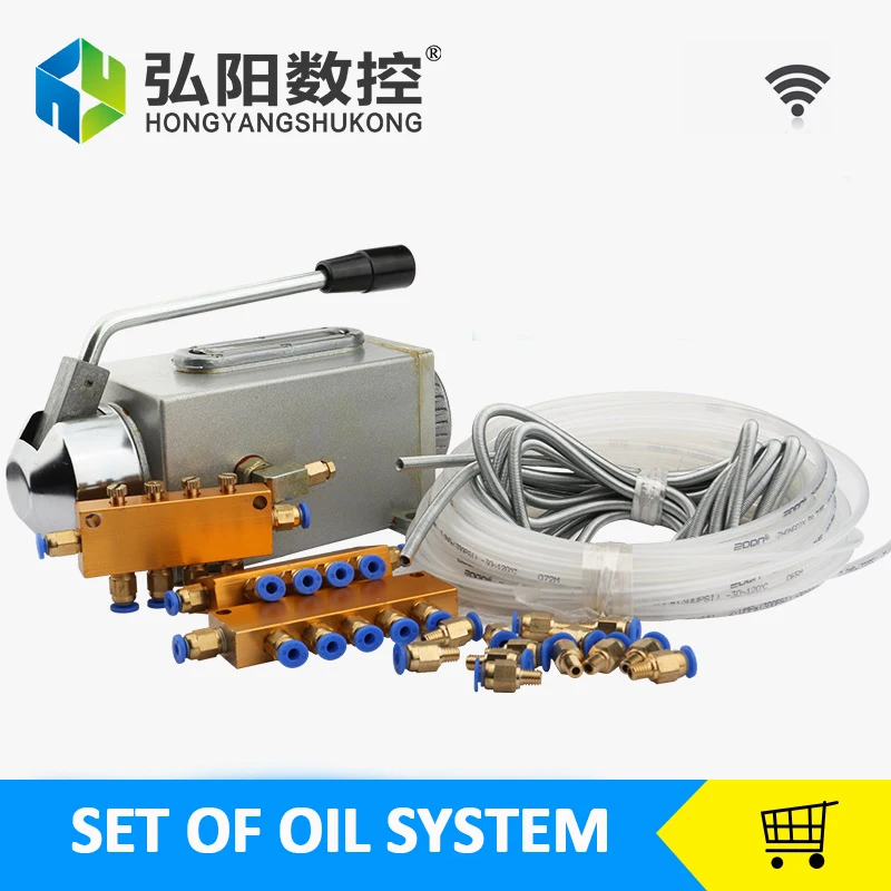 One set lubricating oil pump hand-actuated cnc router electromagnetic lubrication pump lubricator stainless steel body
One set lubricating oil pump hand-actuated cnc router electromagnetic lubrication pump lubricator stainless steel body