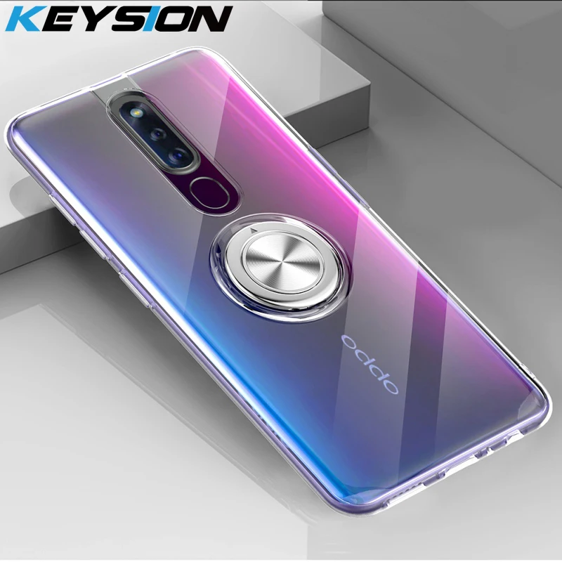 Чехол-брелок для OPPO F11 Pro F9 Reno 10X Zoom K1 A7X держатель автомобильных колец прозрачный