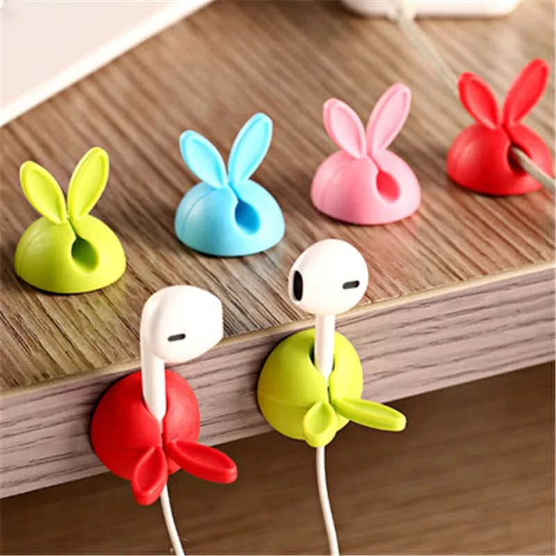 SIANCS 2pcs Cute Rabbit USB Cable Ties Organizer Wire Cord Fixer Clip Earphone Cable Winder Bobbin clamp protector
SIANCS 2pcs Cute Rabbit USB Cable Ties Organizer Wire Cord Fixer Clip Earphone Cable Winder Bobbin clamp protector