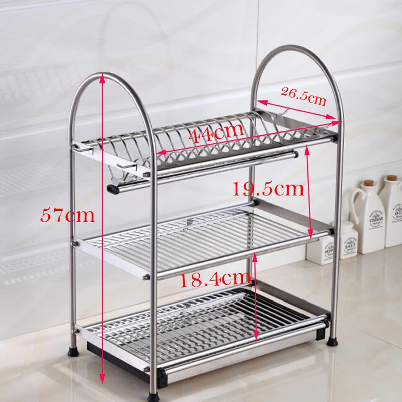 Stainless Steel 3 Tiers Kitchen Shelf 6 Hooks Set Pot Pan Hanger Deck Mount Kitchen Storage Organizer Cabinet Rack
Stainless Steel 3 Tiers Kitchen Shelf 6 Hooks Set Pot Pan Hanger Deck Mount Kitchen Storage Organizer Cabinet Rack