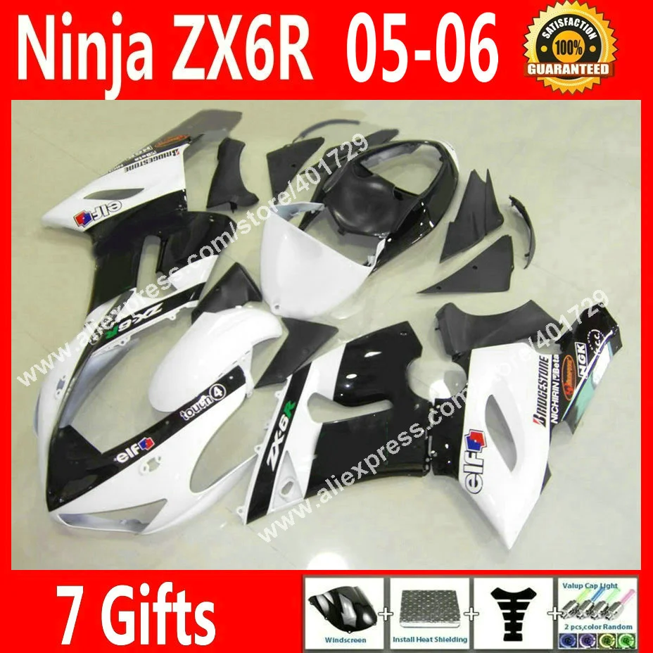 High quality Fairings for Motorcycle Kawasaki Ninja ZX-6R 636 2005 2006 ZX 6R ZX6R 05 06 new black white fairing kits GY56
High quality Fairings for Motorcycle Kawasaki Ninja ZX-6R 636 2005 2006 ZX 6R ZX6R 05 06 new black white fairing kits GY56