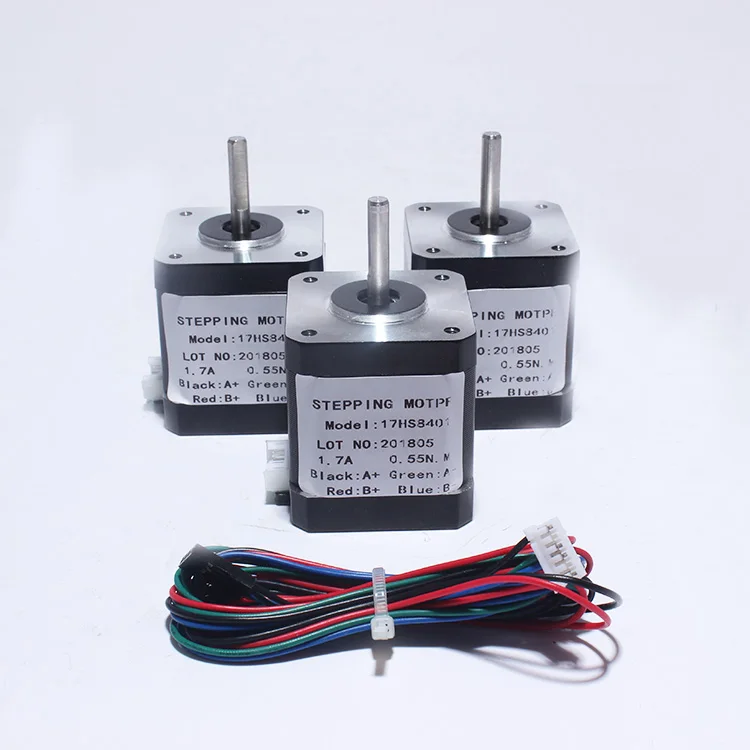 3PCS 4-lead Nema17 Stepper Motor 42 motor 17HS8401 1.7A CE ROSH ISO CNC Laser and 3D printer motor with DuPont line
3PCS 4-lead Nema17 Stepper Motor 42 motor 17HS8401 1.7A CE ROSH ISO CNC Laser and 3D printer motor with DuPont line