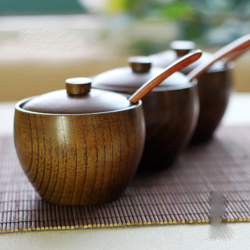 Retro Spice Jar Seasoning Can Sugar Bowl With Lid Wood Seasoning Box Kitchen Tool Salt Storage Box Kitchen Condiment Box JJ111
Retro Spice Jar Seasoning Can Sugar Bowl With Lid Wood Seasoning Box Kitchen Tool Salt Storage Box Kitchen Condiment Box JJ111