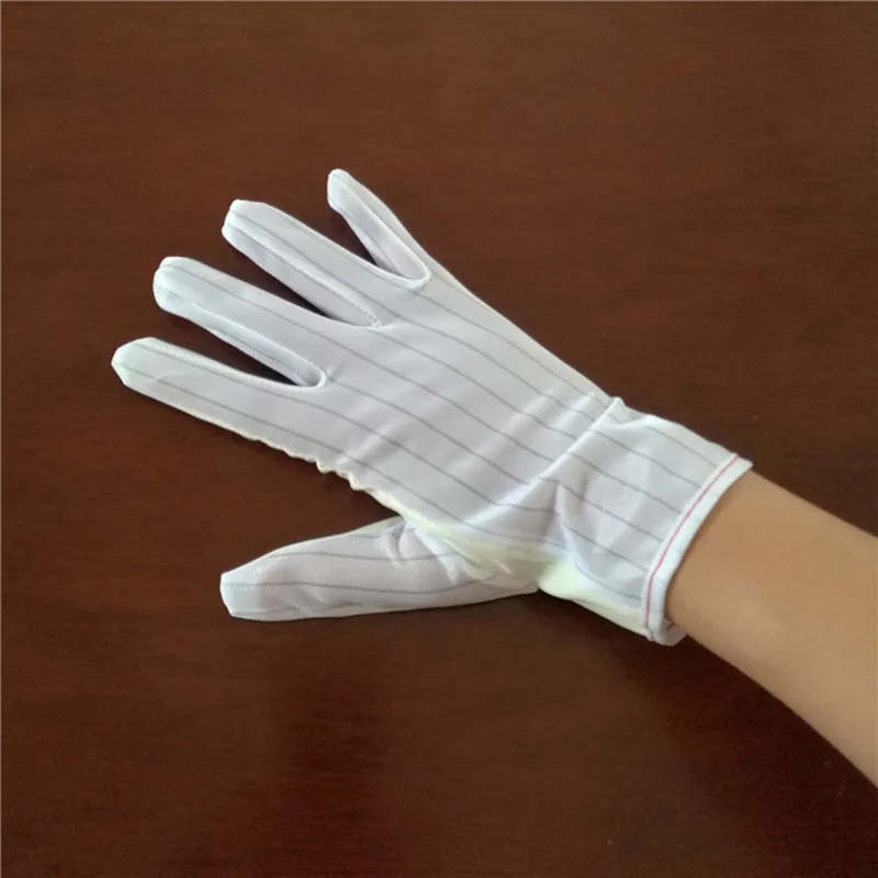 Перчатки антистатические с полиуретановым покрытием без пыли из искусственной