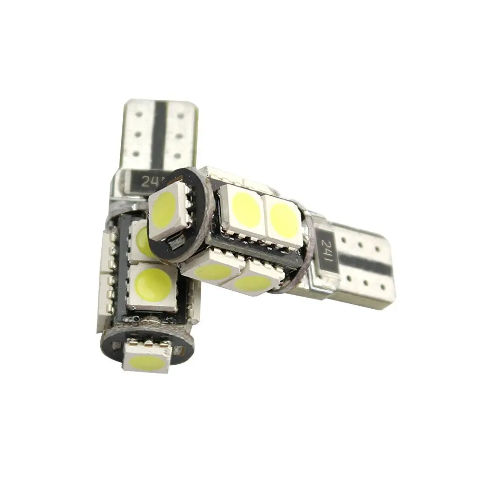 High Quality 10pcs T10 9SMD 5050 CANBUS 9 smd W5W Error Free LED Side Light Bulb 12V Car Light lamps Sourse Led Interior Bulbs
High Quality 10pcs T10 9SMD 5050 CANBUS 9 smd W5W Error Free LED Side Light Bulb 12V Car Light lamps Sourse Led Interior Bulbs