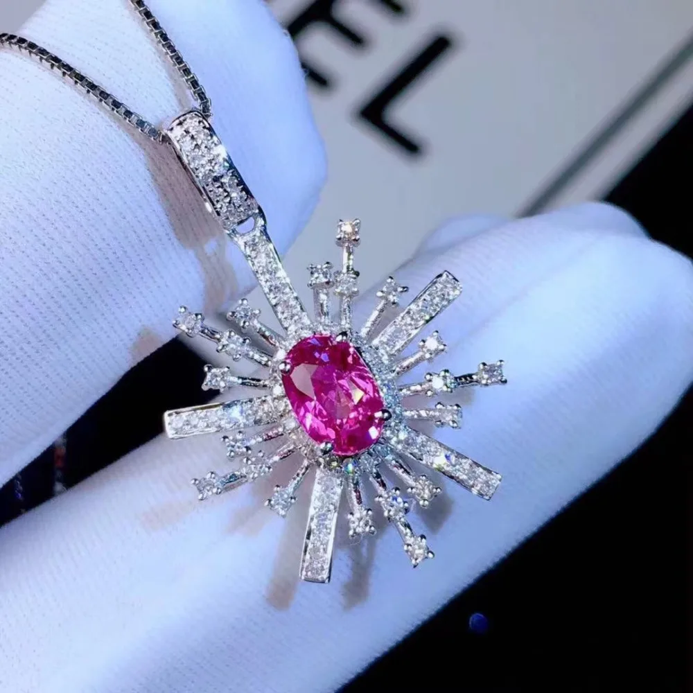 Natural red tourmaline pendant S925 silver Natural gemstone Pendant Necklace Lovely flower Talonpaw women party gift jewelry
Natural red tourmaline pendant S925 silver Natural gemstone Pendant Necklace Lovely flower Talonpaw women party gift jewelry