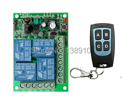 New DC12V 4CH 10A Remote Control Switch Relay Output Radio Receiver Module and Waterproof Transmitter Toggle Momentary
New DC12V 4CH 10A Remote Control Switch Relay Output Radio Receiver Module and Waterproof Transmitter Toggle Momentary