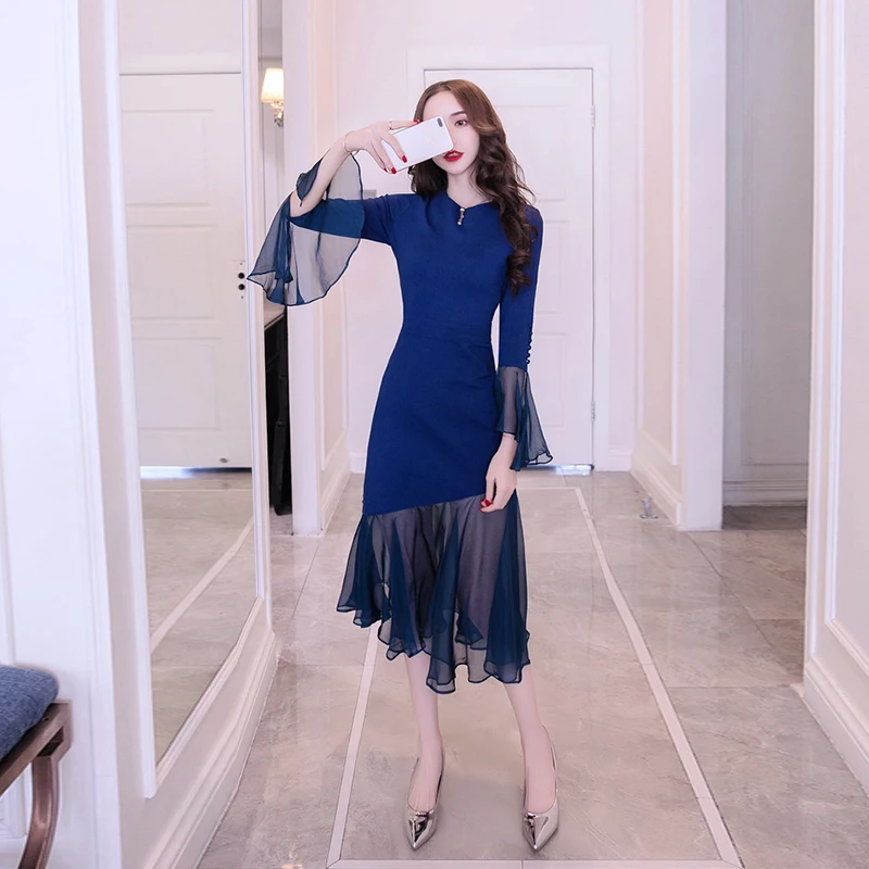 Fashion women new arrival personality slim temperament o-neck party flash simple comfortable lace perspective trumpet dress
Fashion women new arrival personality slim temperament o-neck party flash simple comfortable lace perspective trumpet dress