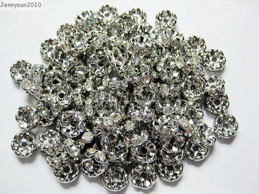 200pcs/lot 8mm Top Quality Czech Clear Crystal Rhinestone Pave Wavy Rondelle Metal Pewter Plated Spacer Loose Beads Jewelry
200pcs/lot 8mm Top Quality Czech Clear Crystal Rhinestone Pave Wavy Rondelle Metal Pewter Plated Spacer Loose Beads Jewelry