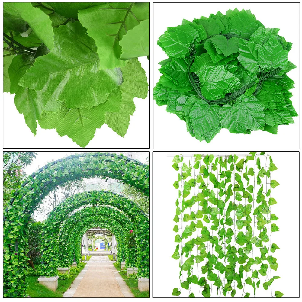12pcs 230 cm Artificial Ivy Leaf Garland Plants Plastic green long Vine Fake Foliage flower Home decor Wedding decoration
12pcs 230 cm Artificial Ivy Leaf Garland Plants Plastic green long Vine Fake Foliage flower Home decor Wedding decoration