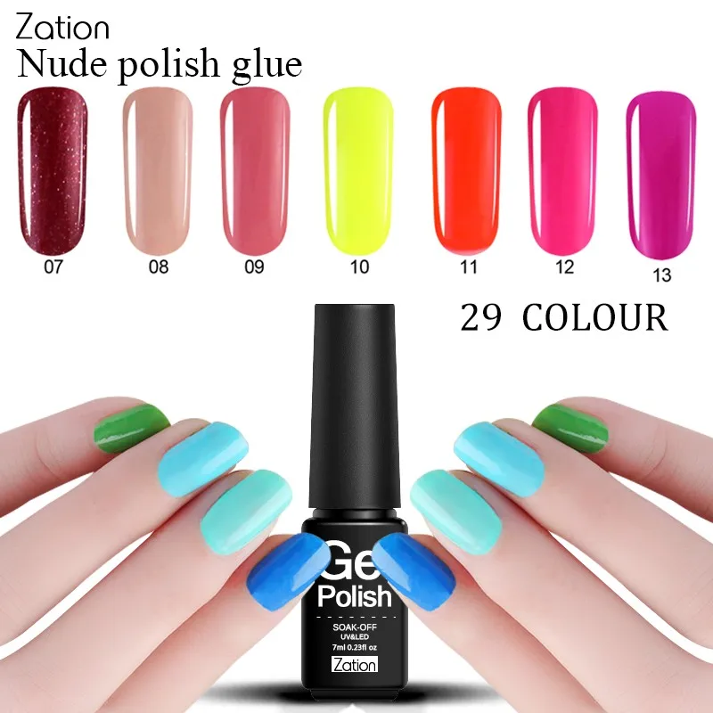 Zation 29 Colors Nail Art UV Gel Painting Lacquer Polish Enamel Semi Permanent Varnish Primer Manicure Design | Красота и здоровье
