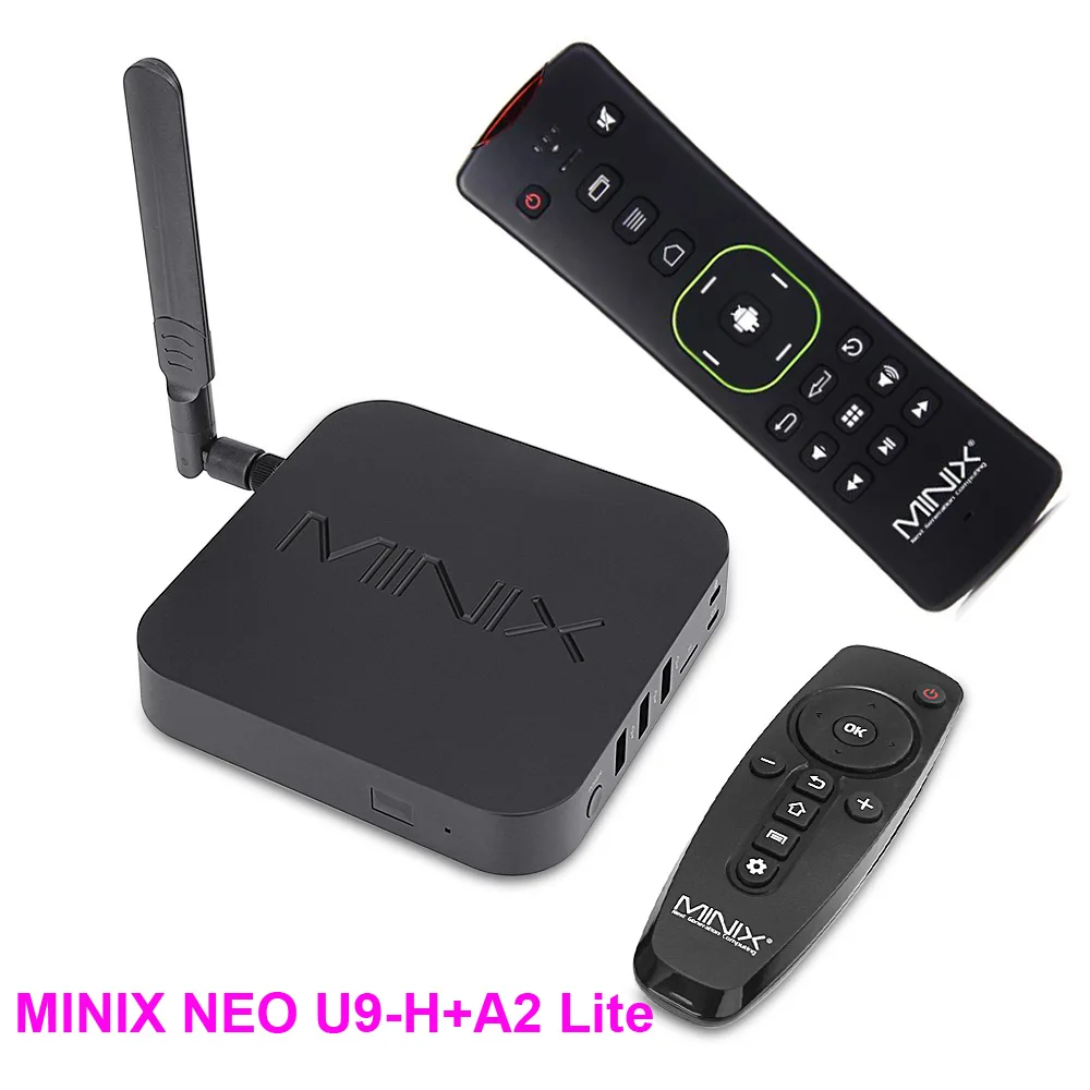Фото Оригинальная ТВ приставка MINIX NEO DHL + A2 Lite Android 7 1 Amlogic S912 2G Qcta core U9 H TV - купить