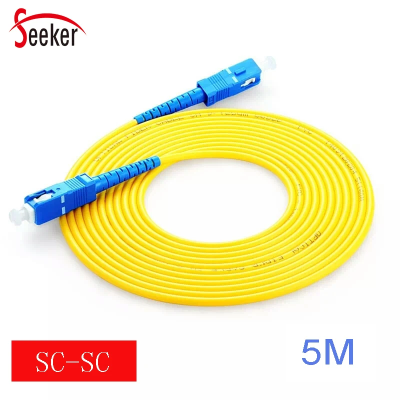 Free Shipping 5pcs/bag SC-SC 5 Meters Simplex UPC SM 3.0MM Optical Fiber Cord Fiber Patch Cable for Wlan CCTV CATV
Free Shipping 5pcs/bag SC-SC 5 Meters Simplex UPC SM 3.0MM Optical Fiber Cord Fiber Patch Cable for Wlan CCTV CATV