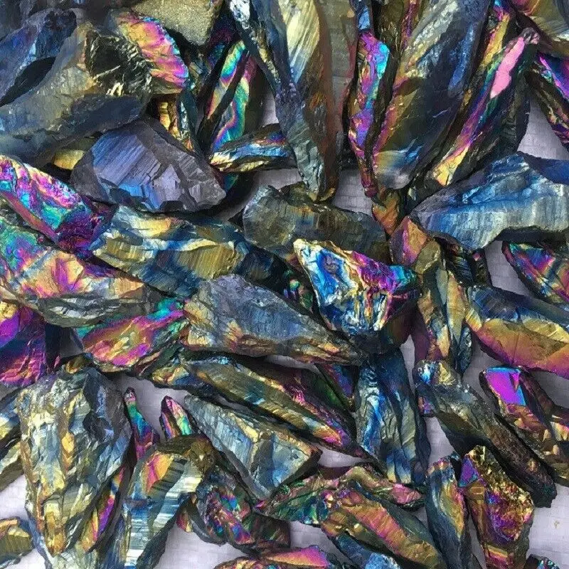 50g Electroplated Colorful Quartz Crystal Points Specimen Minerals Healing E243 Stones and Crystals
50g Electroplated Colorful Quartz Crystal Points Specimen Minerals Healing E243 Stones and Crystals