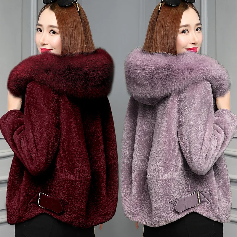 2019 new fur women's temperament fashion big fur collar ladies jacket sheep shearing short coat
2019 new fur women's temperament fashion big fur collar ladies jacket sheep shearing short coat