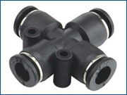 12mm Union Cross Pneumatic push in fittings