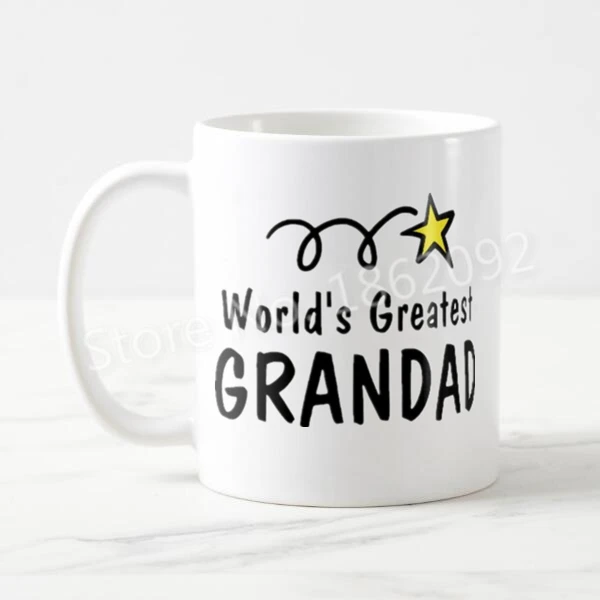 Novelty Worlds Greatest Grandad Coffee Mug Funny Grandpa Grandfather Mugs Cool Drinking Gifts Tea Milk Cup Ceramic Letter 11oz
Novelty Worlds Greatest Grandad Coffee Mug Funny Grandpa Grandfather Mugs Cool Drinking Gifts Tea Milk Cup Ceramic Letter 11oz