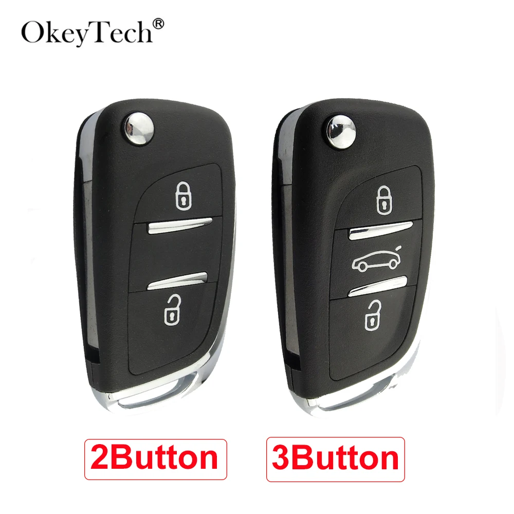 OkeyTech 2/3 кнопочный модифицированный откидной ключ-чехол для Peugeot 306 407 408 607 Citroen C4 C2 сменный необработанный чехол
OkeyTech 2/3 кнопочный модифицированный откидной ключ-чехол для Peugeot 306 407 408 607 Citroen C4 C2 сменный необработанный чехол