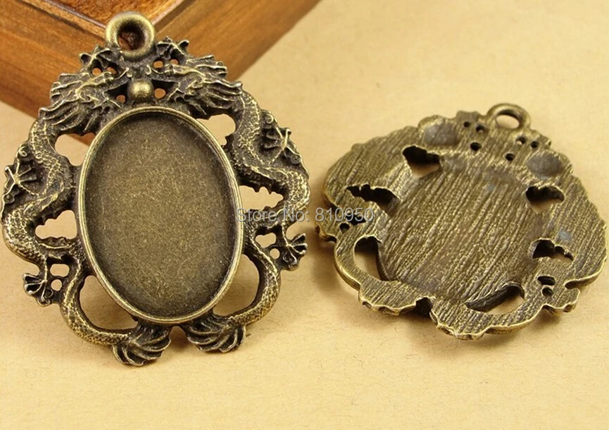 60pcs 28*34MM Inner:13x18mm Alloy Antique Bronze Ssangyong Blank Vintage Pendant Cameo cabochons base Settings
60pcs 28*34MM Inner:13x18mm Alloy Antique Bronze Ssangyong Blank Vintage Pendant Cameo cabochons base Settings