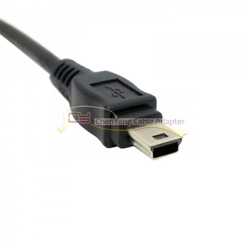 USB 2.0 A Male Left to Right Angled 90 degree to USB Mini B Male data Black cable 50cm
USB 2.0 A Male Left to Right Angled 90 degree to USB Mini B Male data Black cable 50cm