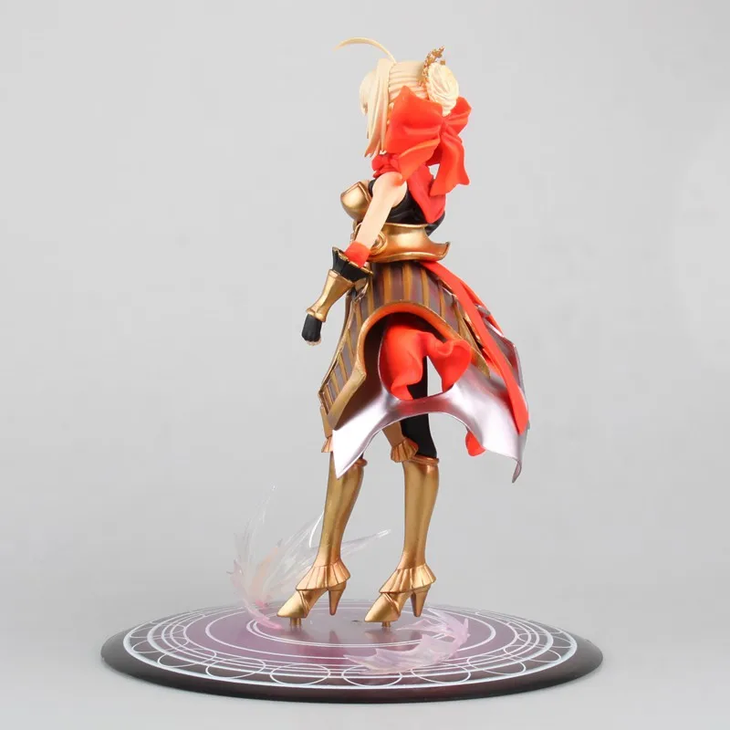 Anime Fate Stay Night Saber Red Armor Ver PVC Action Figure Collectible Model doll toy 24cm