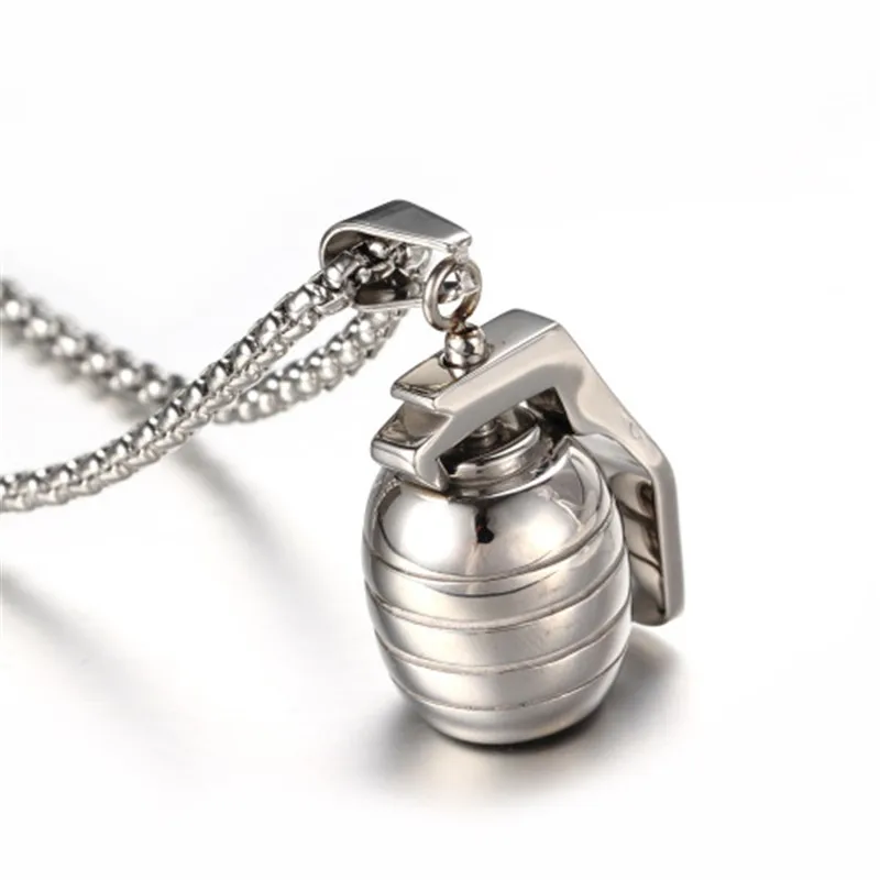 Stainless Steel Charms Men Fashion Jewelry Hand Grenades Pendant Trendy Party Chic Chain Necklace
Stainless Steel Charms Men Fashion Jewelry Hand Grenades Pendant Trendy Party Chic Chain Necklace
