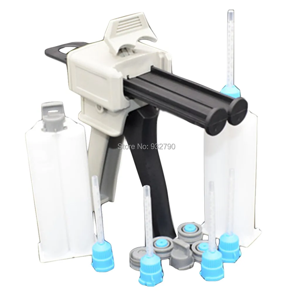 1:1 Dispensing Gun + 2pcs 50ml Epoxy Resin AB Glue Acrylics Adhensive Cartridge Duo-Pak Cartridges + 5pcs 1:1 Mixing Nozzles
1:1 Dispensing Gun + 2pcs 50ml Epoxy Resin AB Glue Acrylics Adhensive Cartridge Duo-Pak Cartridges + 5pcs 1:1 Mixing Nozzles