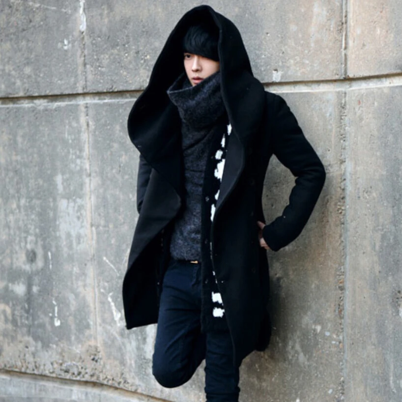Autumn winter men long trench coat korean style hooded cloak men's slim wool overcoat boys punk long jackets casaco masculino
Autumn winter men long trench coat korean style hooded cloak men's slim wool overcoat boys punk long jackets casaco masculino
