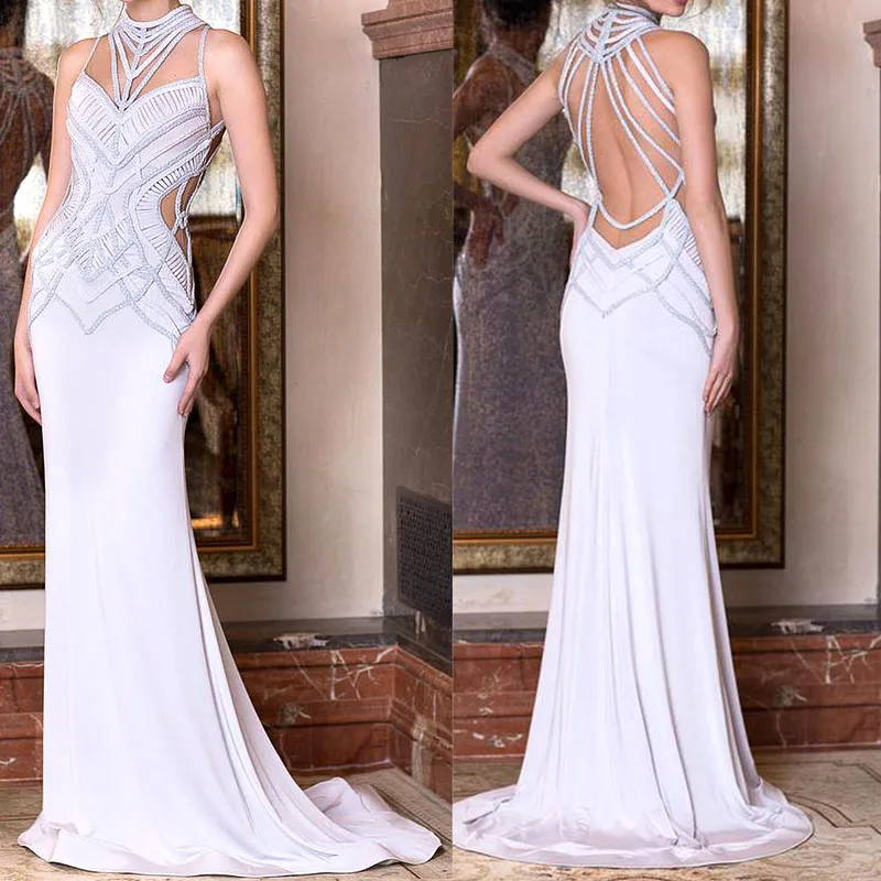amazing designed knitting illusion neckline long evening dress for special evening out or proms in sky blue color
amazing designed knitting illusion neckline long evening dress for special evening out or proms in sky blue color