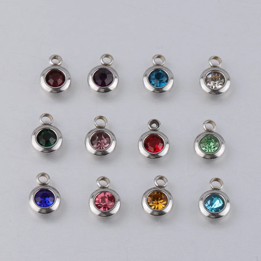 24pc 6.5mm Mixed Color Stainless steel Material Birthstone Beads Charm For Necklace DIY Women Handmade Jewelry Making
24pc 6.5mm Mixed Color Stainless steel Material Birthstone Beads Charm For Necklace DIY Women Handmade Jewelry Making