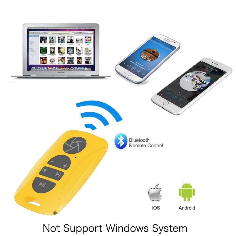 Music Bluetooth media Remote Control Camera Shutter for iOS and Android Smartphones Tablets iPhone Samsung Galaxy S5 S6
Music Bluetooth media Remote Control Camera Shutter for iOS and Android Smartphones Tablets iPhone Samsung Galaxy S5 S6