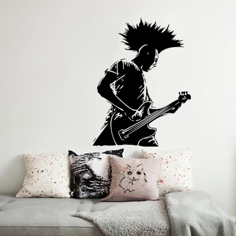 Fashion art design cheap vinyl home decoration punk music singer wall sticker beautiful room decor popular guitar player decals
Fashion art design cheap vinyl home decoration punk music singer wall sticker beautiful room decor popular guitar player decals