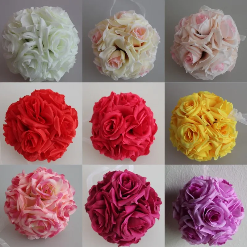 6" 15cm Beautiful Artificial Silk Rose Flower Ball Hanging Kissing Balls Ornament For Wedding Christmas Festivals Decorations
6" 15cm Beautiful Artificial Silk Rose Flower Ball Hanging Kissing Balls Ornament For Wedding Christmas Festivals Decorations