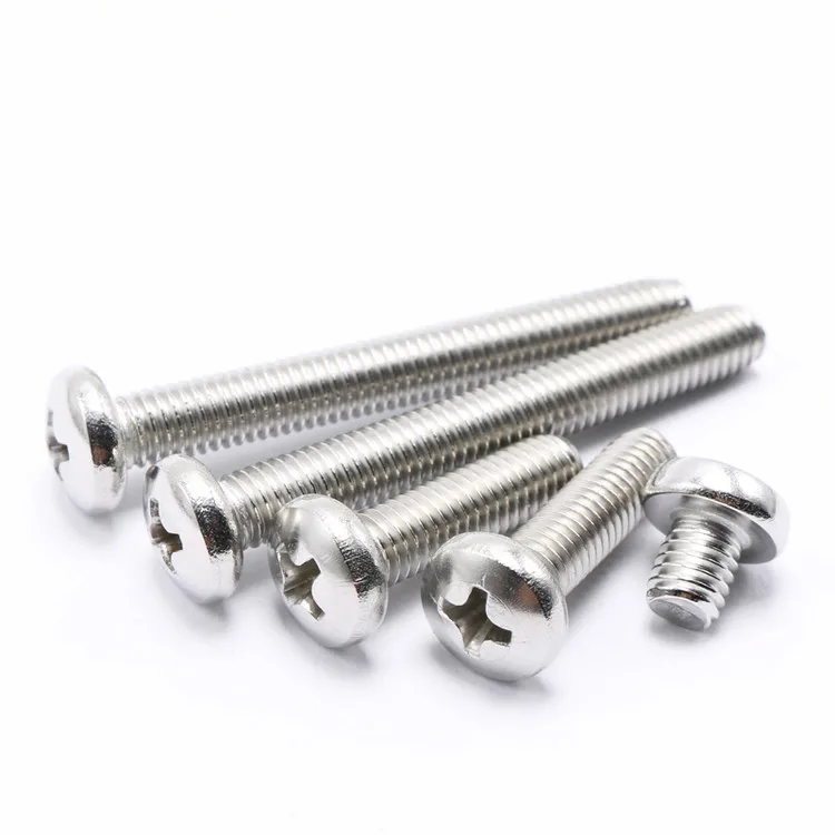 #4 40 Phillips Pan головка машины винты из нержавеющей стали полная резьба PK 100|screw steel|screw