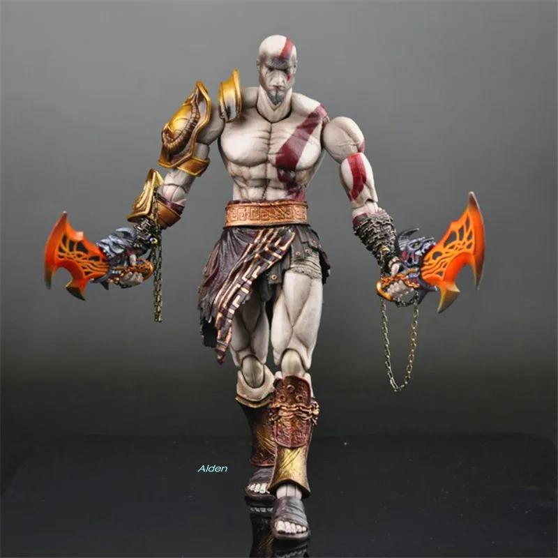 

10" God of War Demigod Kratos Ghost of Sparta Play Arts Face-lifting PVC Action Figure Collectible Model Toy BOX 26CM L259