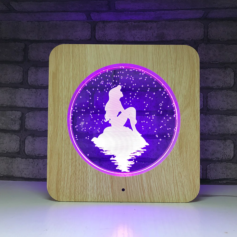 Creative Wooden Mermaid LED Night Light 7 Color Change Desk Light Action Figures Boys Girls Birthday Toys #533
Creative Wooden Mermaid LED Night Light 7 Color Change Desk Light Action Figures Boys Girls Birthday Toys #533