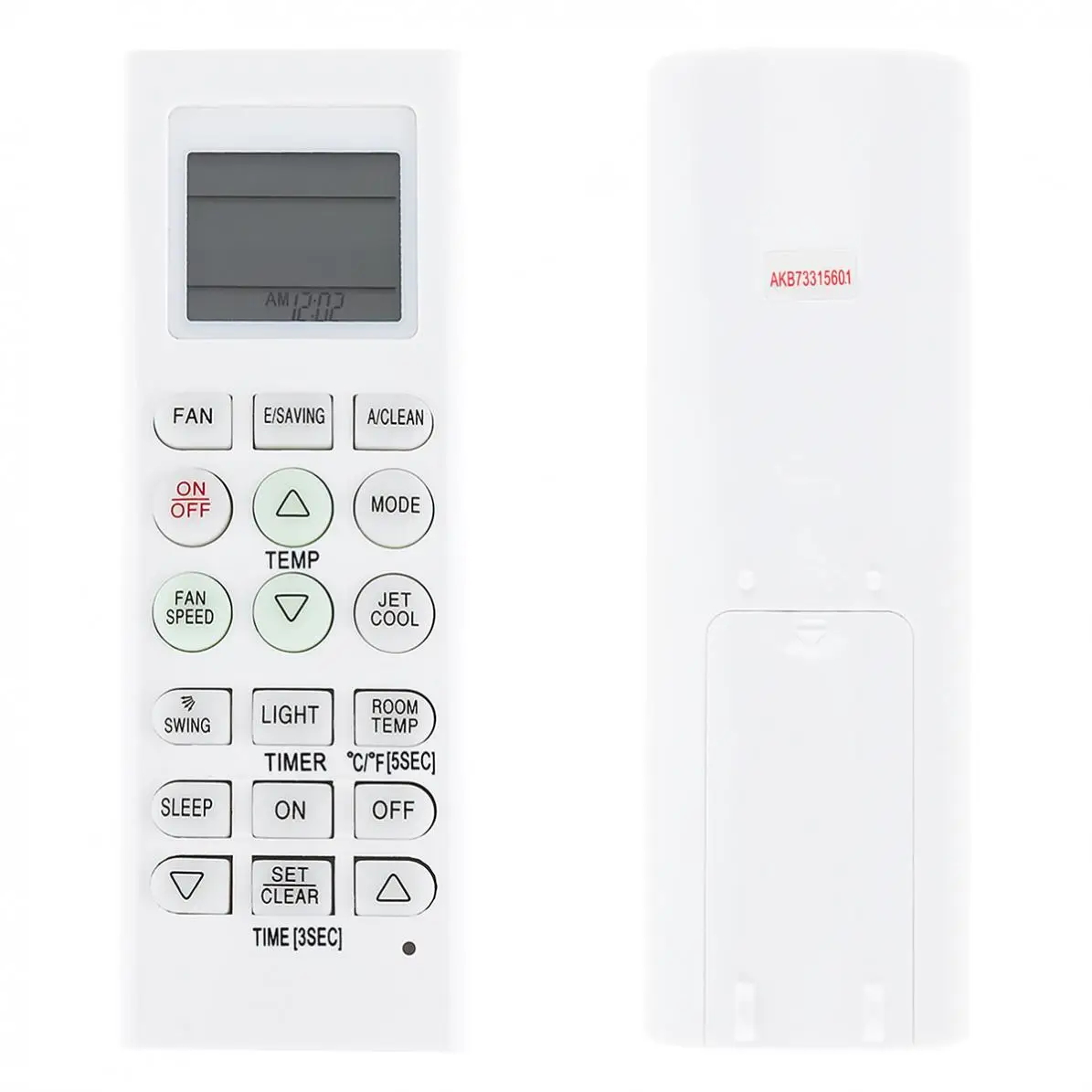 Пульт дистанционного управления AKB73315601 для кондиционеров LG E09SQ / E12SQ/E18SQ, 433 МГц
Пульт дистанционного управления AKB73315601 для кондиционеров LG E09SQ / E12SQ/E18SQ, 433 МГц