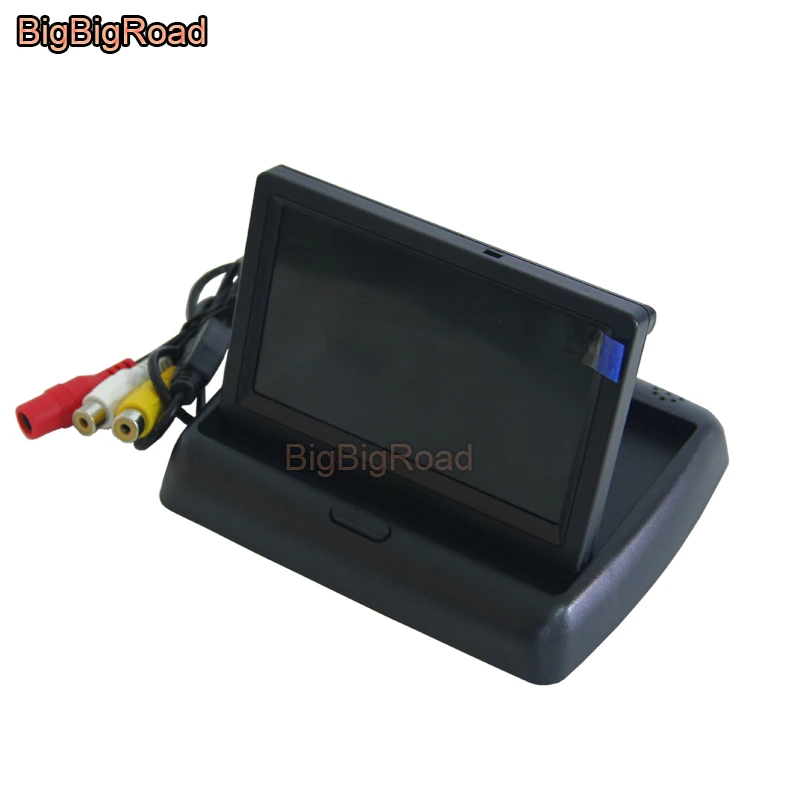 BigBigRoad 4.3 Inch foldable Rear View TFT Color LCD Car Monitor / Backup Parking Reversing HD Display Screen / Rearview Mirror
BigBigRoad 4.3 Inch foldable Rear View TFT Color LCD Car Monitor / Backup Parking Reversing HD Display Screen / Rearview Mirror