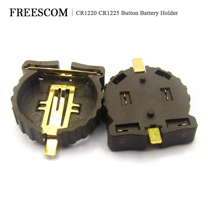 10 шт. CR1220 CR1225 Кнопка держатель батареи 3V кнопка SMD упаковка покрытие