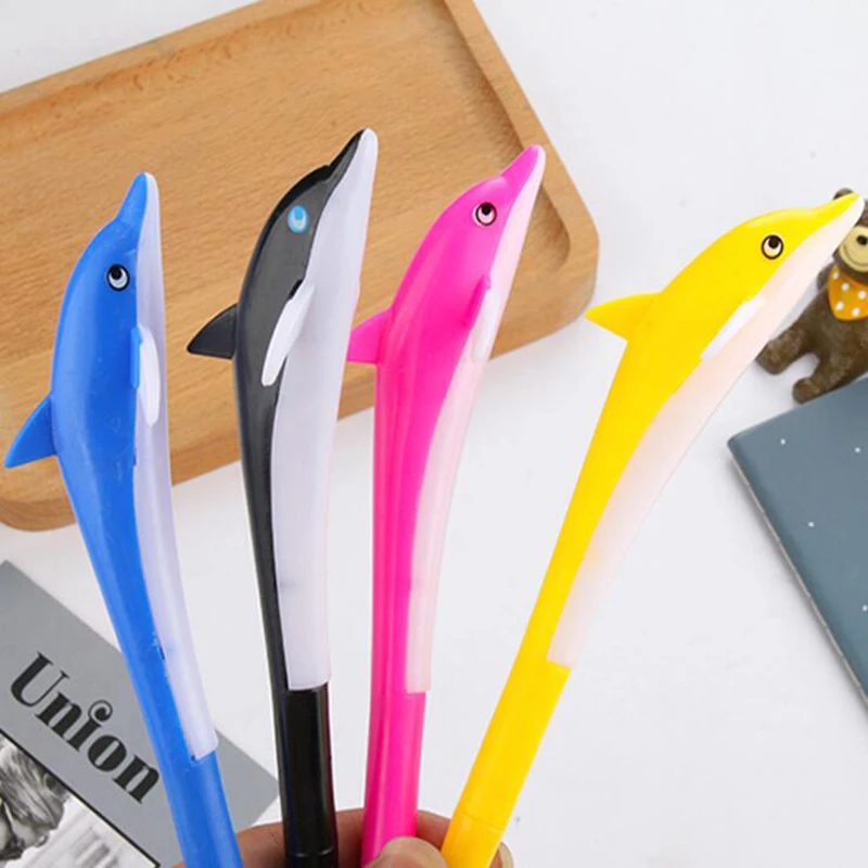 Creative kawaii Dolphin 0.5MM Gel pen Student black pen writing supplies Office School gel ink Pen Children's gift
Creative kawaii Dolphin 0.5MM Gel pen Student black pen writing supplies Office School gel ink Pen Children's gift