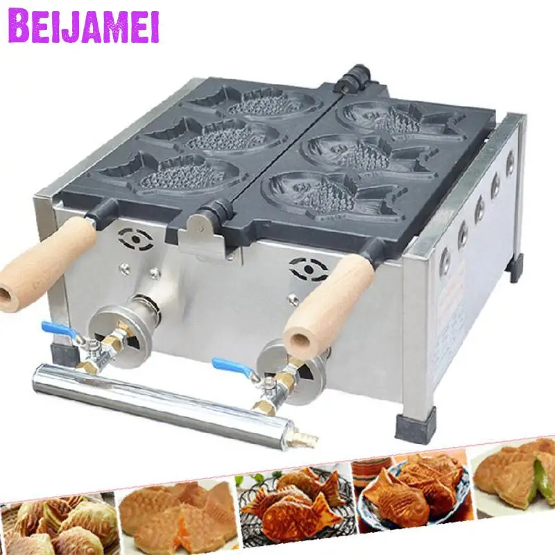 BEIJAMEI Commercial Gas Taiyaki Machine/Mini Fish Making Machine/Small Waffle Maker for Sale
BEIJAMEI Commercial Gas Taiyaki Machine/Mini Fish Making Machine/Small Waffle Maker for Sale