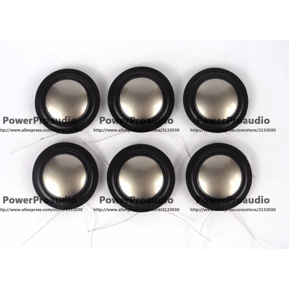 6pcs 25.4mm 25.5mm (1") silk+Titanium diaphragm dome Tweeters voice coil menbrance 8ohm 1inch
6pcs 25.4mm 25.5mm (1") silk+Titanium diaphragm dome Tweeters voice coil menbrance 8ohm 1inch