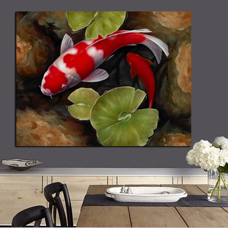 Print Chinese Koi Fish Lotus Feng Shui Animal Landscape Canvas Painting Wall Art Picture For Living Room Moder Sofa Home Decor
Print Chinese Koi Fish Lotus Feng Shui Animal Landscape Canvas Painting Wall Art Picture For Living Room Moder Sofa Home Decor