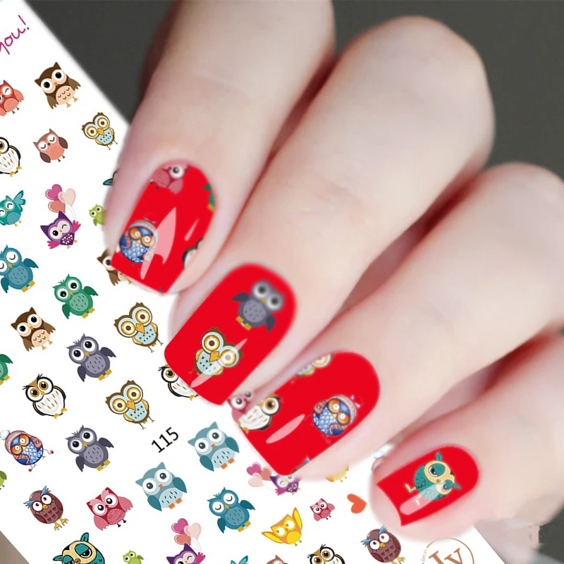 1 Sheets Nail sticker Decals Printing Owl 3D DIY Beauty Decorations Tips Watercolor 3D Adhesive Nail Stickers Fading Flower
1 Sheets Nail sticker Decals Printing Owl 3D DIY Beauty Decorations Tips Watercolor 3D Adhesive Nail Stickers Fading Flower
