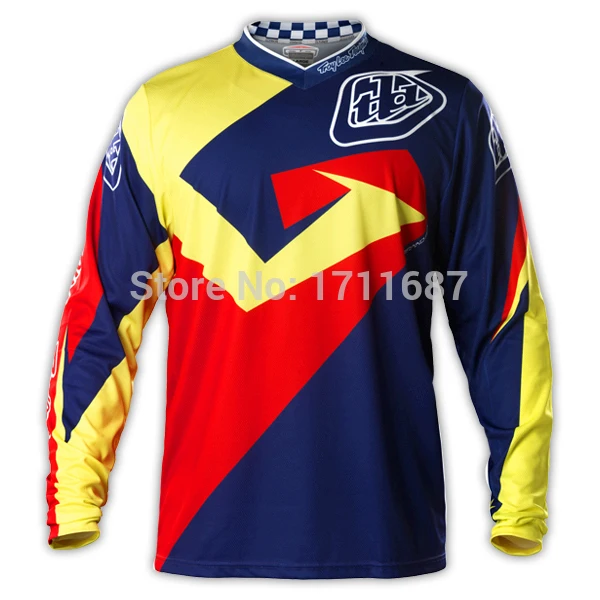 Новый 2015 GP джерси стих синий / красный MTB MX мотокроссу катания на горных
