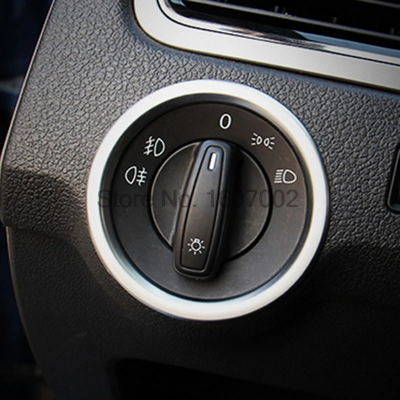 Крышка переключателя фары для Skoda Rapid Spaceback 2015 ABS Chrome аксессуары интерьера|interior