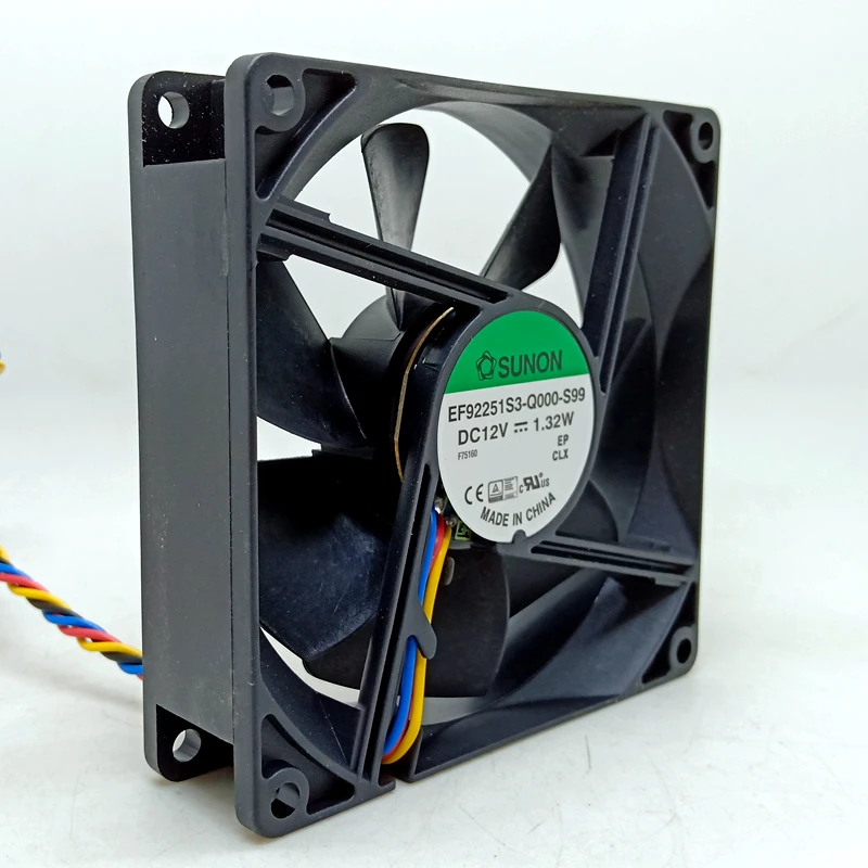 New For Sunon EF92251S3-Q000-S99 92mm 9225 12V 1.32W silent fan computer case PWM temperature control fan
New For Sunon EF92251S3-Q000-S99 92mm 9225 12V 1.32W silent fan computer case PWM temperature control fan