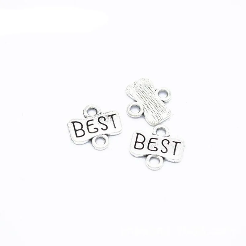 30pcs/lot 13x12mm Vintage Silver Retro Double Hanging Alloy Letter Best Charms Jewelry Pendant
30pcs/lot 13x12mm Vintage Silver Retro Double Hanging Alloy Letter Best Charms Jewelry Pendant