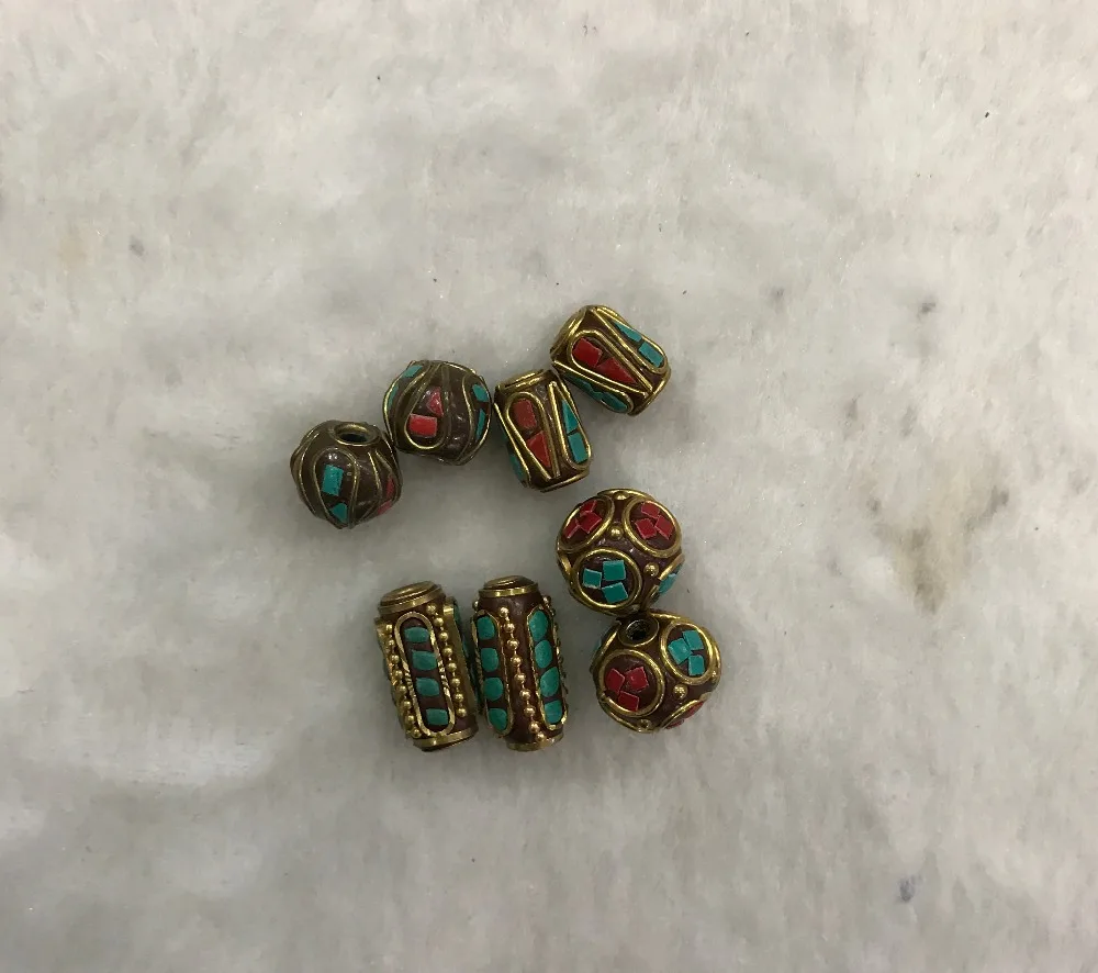 50pcs HOT Sale Handmade Tibetan Fashion Jewelry Making Metal Loose DIY Nepal African Bead Brass Coral Tur quoise Antique Gold
50pcs HOT Sale Handmade Tibetan Fashion Jewelry Making Metal Loose DIY Nepal African Bead Brass Coral Tur quoise Antique Gold